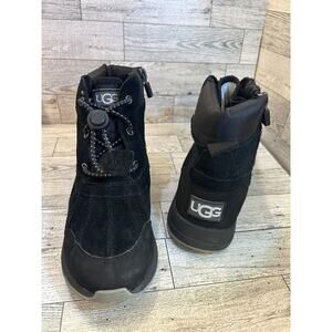 UGG Turlock Unisex Kids Black Lace Up Snow Boots Size US 5